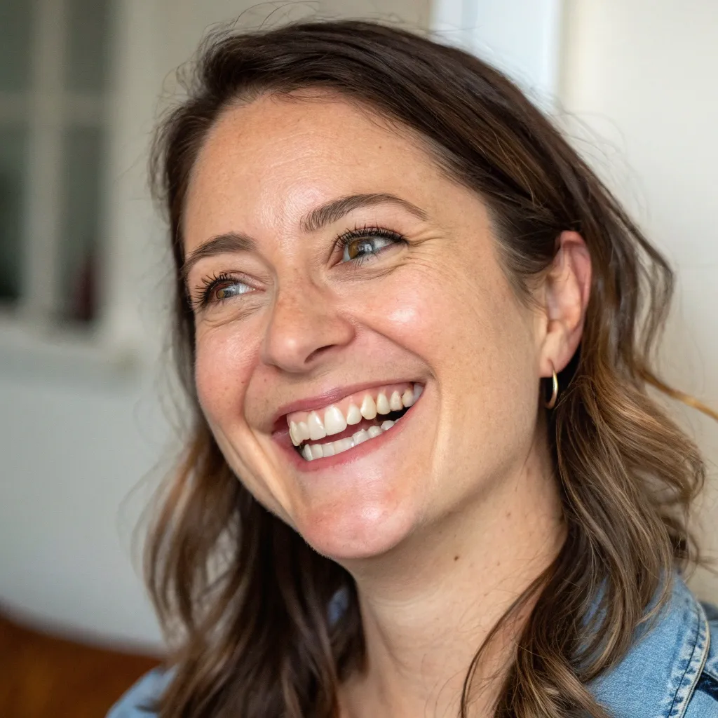 Sarah Jones smiling